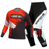 motocross gear set for kids Youth Jersey Pant Kits child green Motorcycle black 3 4 5 6 7 8 9 10 year Off-road suit blue orange Enduro cross boy girl S-20 red