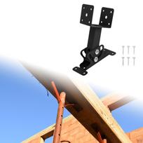 Roof Riser Brackets Kits Pergola Beam Bracket Shed Support Patio Gazebos Adjustable Angle gray