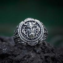 New Retro Viking Ring Nordic Celtic Viking Avatar Ring Domineering Men's Ring 6