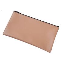 Zippered Pu Bill Bag PU Leather Money Pouch Wallet Cash Deposit Bag  Utility Pouch Black leopard