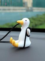Hot Sale 2023 Super Cute Swing Duck Car Rearview Mirror Hanging Ornament
