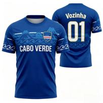 2026 New Capo Verde Fan Football Jersey Cape Verde Football Shirt Family Jerseys Crew Neck T-shirt Quick-drying Moisture-wicking S