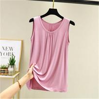 Summer Modal Sleeveless Loose-Fit Camisole In Multiple Colors 5XL žalia