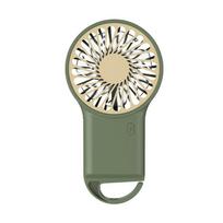 Mini Portable Handheld Fan USB Rechargeable Long-Lasting Battery with Hiking Clip for Outdoor Travel and Desk Use New Model Green