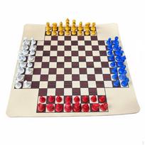 FourPlayer Chess Set Multicolor 4 Player