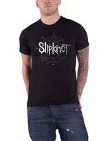 Slipknot T Shirt 9 Point Star Diamante Band Logo new Official Unisex Black Size S