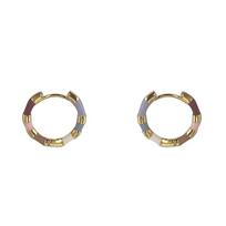 Colorful Enamel Mini Hoop Earrings Round Hoop Hoop Earrings New Enamel Earrings  For Women