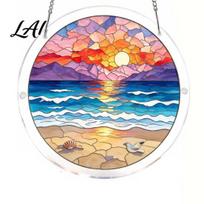 Long-lasting Color Puzzle Jigsaw Suncatcher DIY Puzzles Acrylic Sun Catcher Stained Glass K