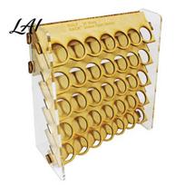 Half Paint Rack Organizer for Artists 34mm Round Pigment Bottle Storage 35