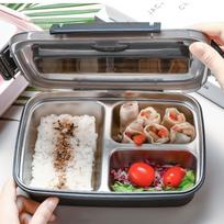 304 Stainless Steel Leakproof Lunch Box 1.8L Food Storage Container Bento Lunch Box  For Office juoda