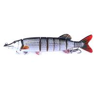 1vnt 20.5CM/69G HENGJIA 7 segmentų Big Jointed Minnow žvejybos masalai jūrinės žvejybos reikmenų kabliukas gray