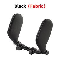 Car Seat Headrest Neck Pillow Cushion Memory Foam Auto Car Travel Rest Pillow Sleep Side Neck Head Support for Kids Fabric Black