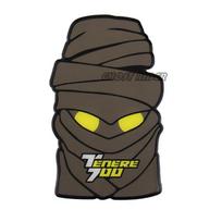 Skirta Yamaha Tenere 700 Tenere700 motociklo 3D briaunos gelio degalų bako trinkelių lipdukai Dujų mazuto bako apsauginiai priedai ruda