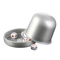 1 Set Dice Cup with Base 6 Dot Dice Heavy Duty Manual Shaker pilka
