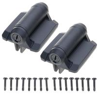 2Pcs Adjustable Tension Gate Hinges With Safety Cap Narrow Spring Hinges for Outdoor Door Hardware Easy to Install