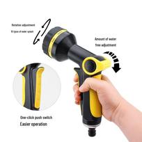 Midsummer Garden Automatic 2200D Retractable TPE Latex Water Hose for Household, Car Washing & Garden Watering