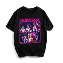 Anime Kpop Demon Hunters T-shirt Men Women Fashion Cartoon Graphic Printed Trend Street Crewneck T Shirt Oversized Tshirt XS juoda