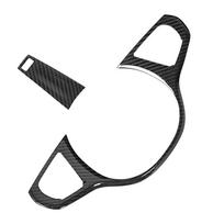2Pcs Steering Wheel Panel Trim Cover Carbon Fiber Decor Fit for 3‑Series G20 2019‑2021With ACC