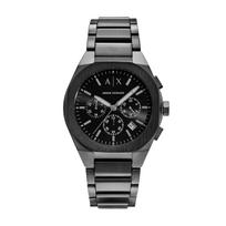 Armani Exchange NA AX4183 Juodas AX Vyriškas laikrodis, juoda