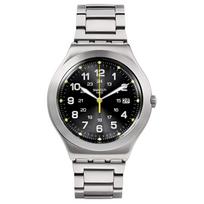 SWATCH Quartz Movement Men's Watches Watch 41mm Black Dial Stainless Steel Case Stainless Steel Watchband YWS439GC Black Dial black