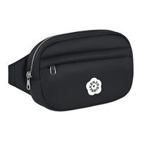 Kenzo Boke Flower Series Begonia Flower Print Design Fabric Waist Bag Women waist bag Black FF62SA407F02 Basic Set (Bag+Dust Bag)