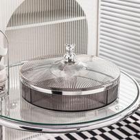 Daugiasluoksnė skaidri saldainių dėžutė Atspari dulkėms akrilinė džiovintų vaisių dėklas Užkandžių riešutų laikymo dėžutė Modernus namų virtuvės laikymo konteineris
