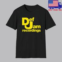 Def Jam Recordings Records Men's Black Size S-5XL 4XL