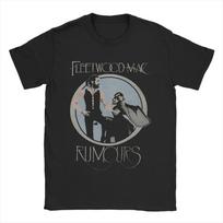 Fleetwood Mac T Shirt Mens  Pure Cotton Vintage TShirt Round Neck  Tees Short Sleeve Clothing 4XL 5XL S