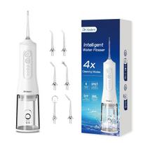 Cordless Oral Irrigator WaterFlosser 300ML Portable Water Jet USB-C Fast Charge 7 Nozzles 4 Modes IPX7 Waterproof