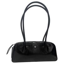 Tory Burch Marshmallow Pleated Vintage Design Calfskin Tote Shoulder Bag Women handbags Black 181417-001 Basic Set (Bag+Dust Bag)