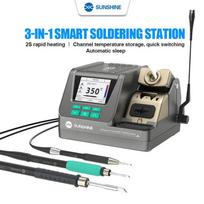 SUNSHINE H3 3 in 1 Smart Soldering Station Support T210/T245/T115 Handle Intelligent Automatic Sleep PCB Welding Station 110V