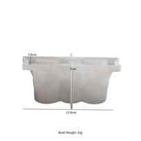 DM1212 Concrete Bow Candle Holder Mold DIY Gypsum Candelabra Decorative Ornaments Epoxy Resin Casting Candlestick Silicone Mold (as the picture,Normal)