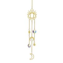 Evil Eye Christmas Modern Crystal Suncatcher Decor Car Rear View Mirror Hanging Ornament Rainbow Maker Good Luck Charm hanging&X-Small (Under 6")