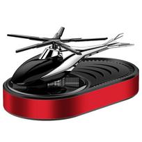 New Design Metal Solar Helicopter Luxury Car Ornament Gel Dashboard Ocean Scent Car Air Freshener Cologne mėlyna