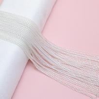 2mm Colorful Iridescent Crystal Glass Seed Beads for DIY Handmade Jewelry Bracelet Necklace 1# Transparent Crystal Single Strand