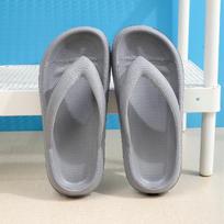 Šlepetės vasaros laisvalaikio šlepetės lauko paplūdimio sandalai EVA plokščia platforma, patogūs batai moterims, pora storu padu 36/37 pilka