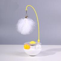 Tumbler Cat Toy Teaser Wand Self-Playing Catnip Bell Ball Boredom Relief Pet Cat Supplies balta