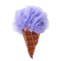 Ice Cream Bath Sponge Shower Loofahs Exfoliating Bathing Cleaning Tool for Women violetinė