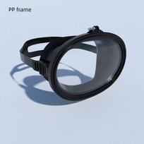 Ovalinis nardymo kaukė Žvejybos su harpūnu kaukė Klasikinis Retro stiliaus Panoraminis plataus matymo akiniai Grūdinto stiklo lęšis Suaugusiems 2 juoda