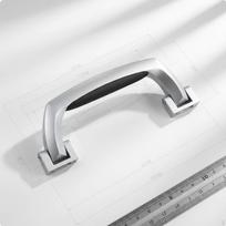 Luggage Pull Handle Zinc Alloy Construction Suitcase Replacement Stable Structure Hardware