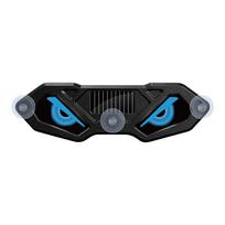 Solar Powered Solar LED Devil Eyes Car Lights Dynamic Display Car Warning Light  Windshield Blue A