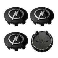 4 vnt. Automobilio emblema Ratų centriniai dangteliai Apdailiniai ratlankių dangteliai Opel crosa d astra h insignia astra j zafira b mokkaastra vivaro astra g juoda