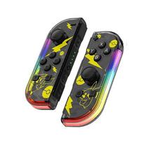 (Pikachu) Joy Wireless Game Controller Compatible Switch Led Joystick Gamepad Replacement