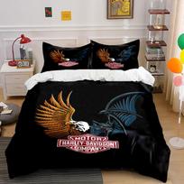 Eagle, bat, Harley-Davidson logo. Bedding sets Duvet cover sets Duvet covers Pillowcases(1*Duvet Cover 2*Pillowcases without duvet insert) 135x200cm
