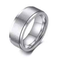 Paprasti 8 mm nerimo fidget suktuko žiedai vyrams moterims šaunūs nerūdijančio plieno besisukantys žiedai nuo streso vestuviniai papuošalai 8