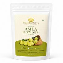 Shuddha Sattva Amla Seedless Powder - Pure Indian Gooseberry | 100g | No Additives | No Preservatives | Rich in Vitamin C | For Drinking, Hair & Ski