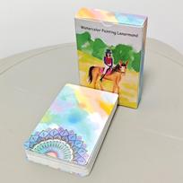 Akvarelinių kortų rinkinys Lenormand, 42 vnt., Lenormand, Rana sistema, 9*6 cm