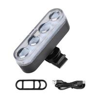 Dviračio galinis žibintas, atsparus vandeniui, reguliuojami režimai, įkraunamas per USB, universalus, MTB, plento, kalnų dviračiams, LED saugos įspėjamasis galinis žibintas naktiniam važiavimui balta