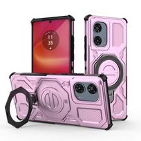 For Moto Edge 50 Fusion Case Cover Motorola Moto Edge 50 Fusion Capas Shockproof Bumper Attraction Adsorption Ring Holder Fundas Motorola Edge 50 Fusion