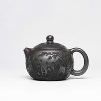 580ml Yixing Purple Clay Teapots Handmade Xishi Pot Raw Ore Stone Yellow Mud Tea Infuser Kettle With Strainer Zisha Tea Set Gift